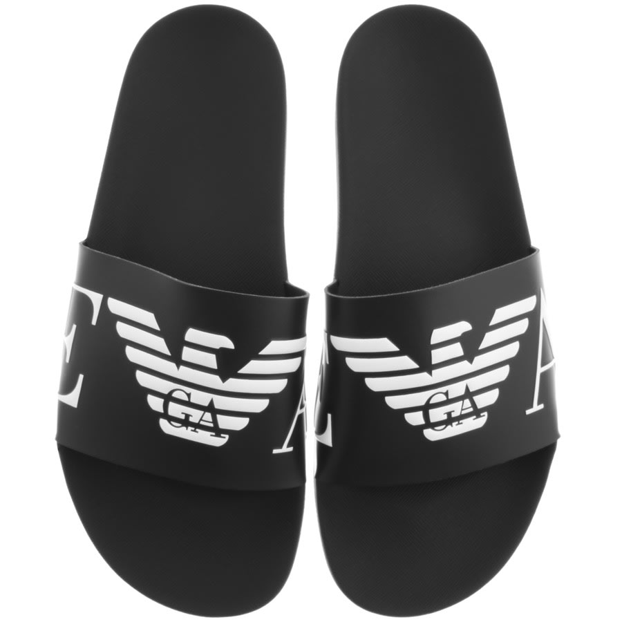Alternative Image for ProductEmporio Armani Logo Sliders Black1